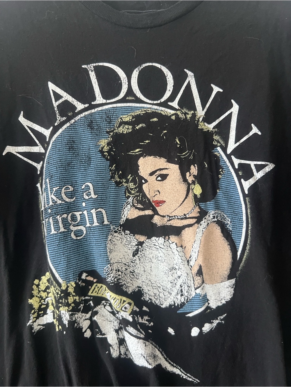 Madonna Black 'Like a Virgin' 1985 Graphic Tee - Picture 2 of 3